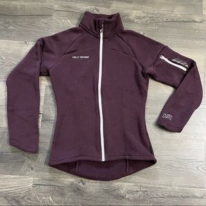 Helly Hansen Purple Sweater Zip Up Womens Medium